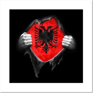 Albania Flag Albanian Roots DNA Pride Gift Posters and Art